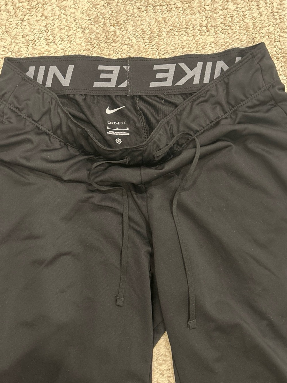 Nike Black Training Drawstring Pants